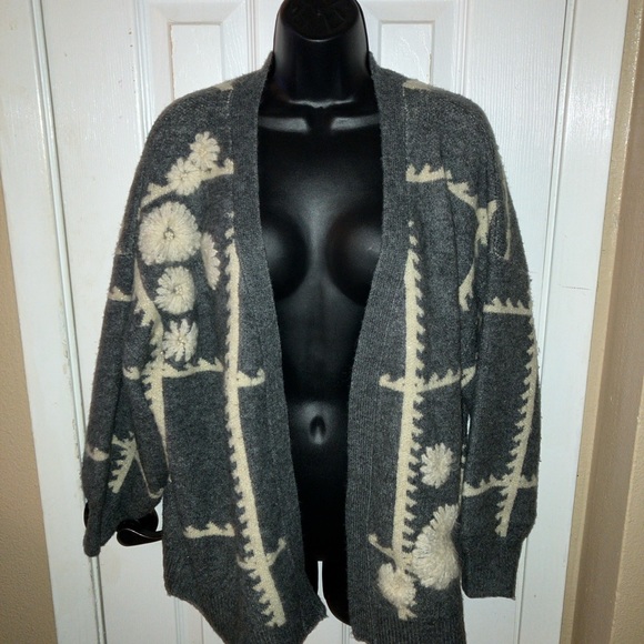 Anthropologie Catherine Floral Shine Cardigan SIZE ALL - Picture 4 of 5